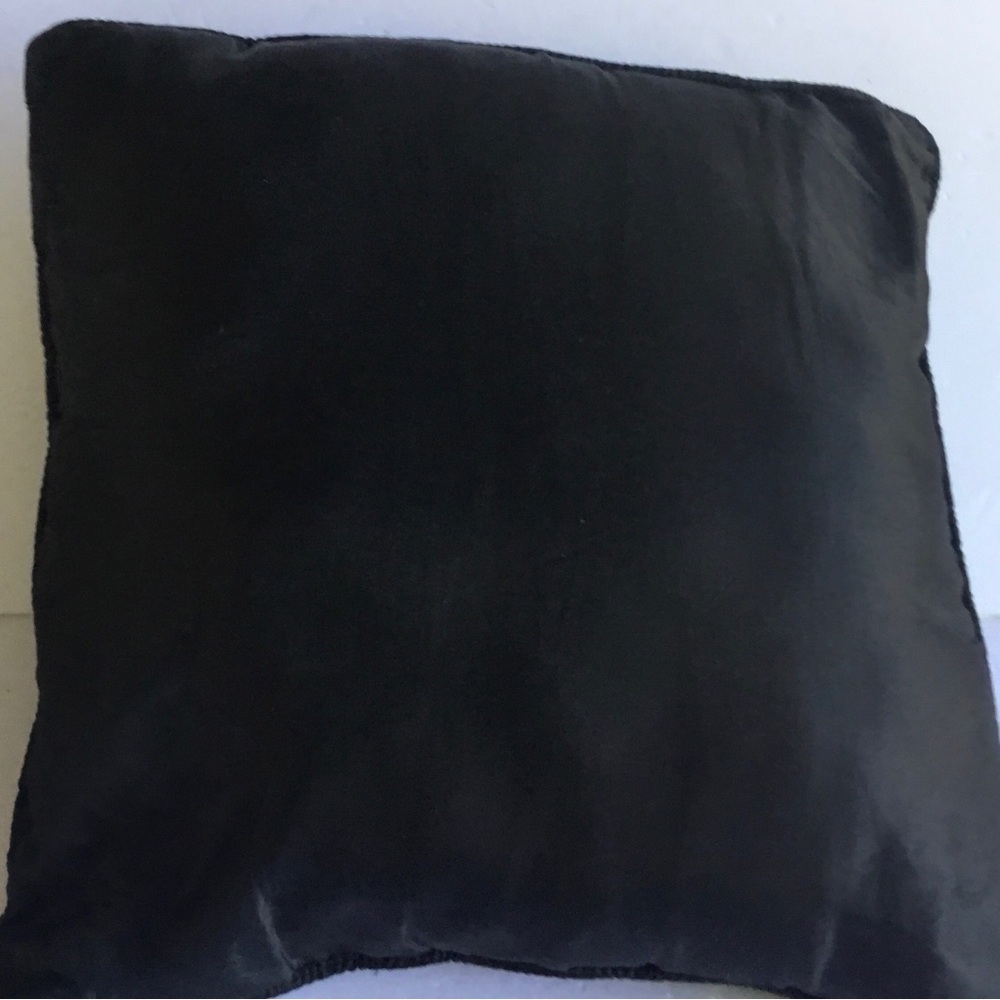 Pillow black satin